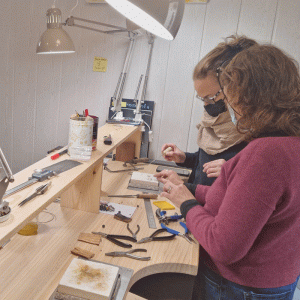taller d'arracades plata