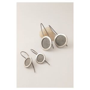 arracades plata negra